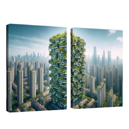 Vertical Forests Custom Paintings Frame