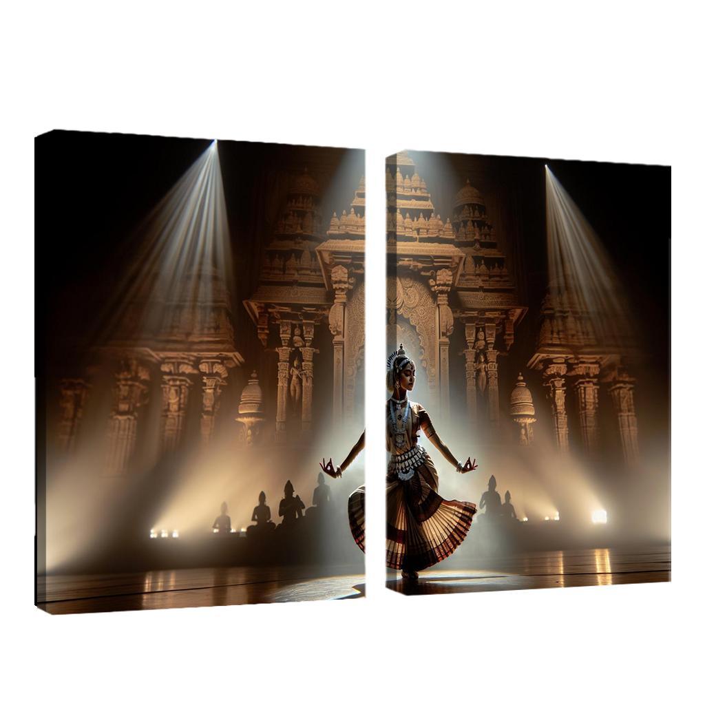 Odissi The Sacred Dance Of Odisha Modern Paintings Frame
