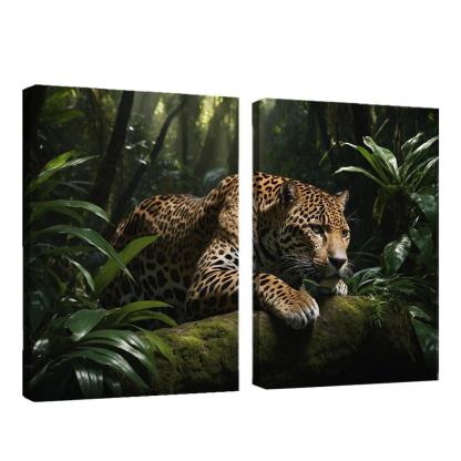 The Mighty Jaguar Stealthy Forest Predator Canvas Paintings Frame