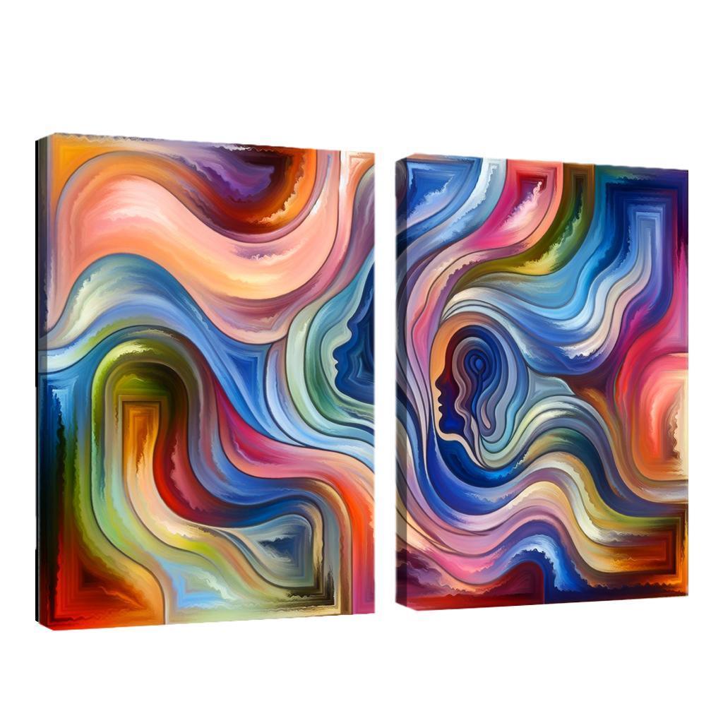 Chronicles of Emotion 2 Piece HD Canvas Wall Art-Original Frame