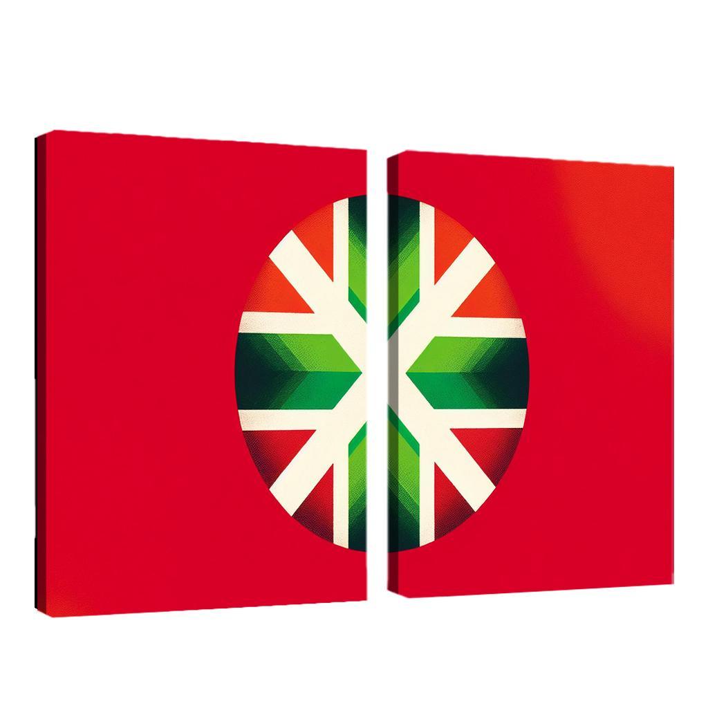 Echoes Of Tradition The Flag Of The Basque Country Multi-panel Paintings