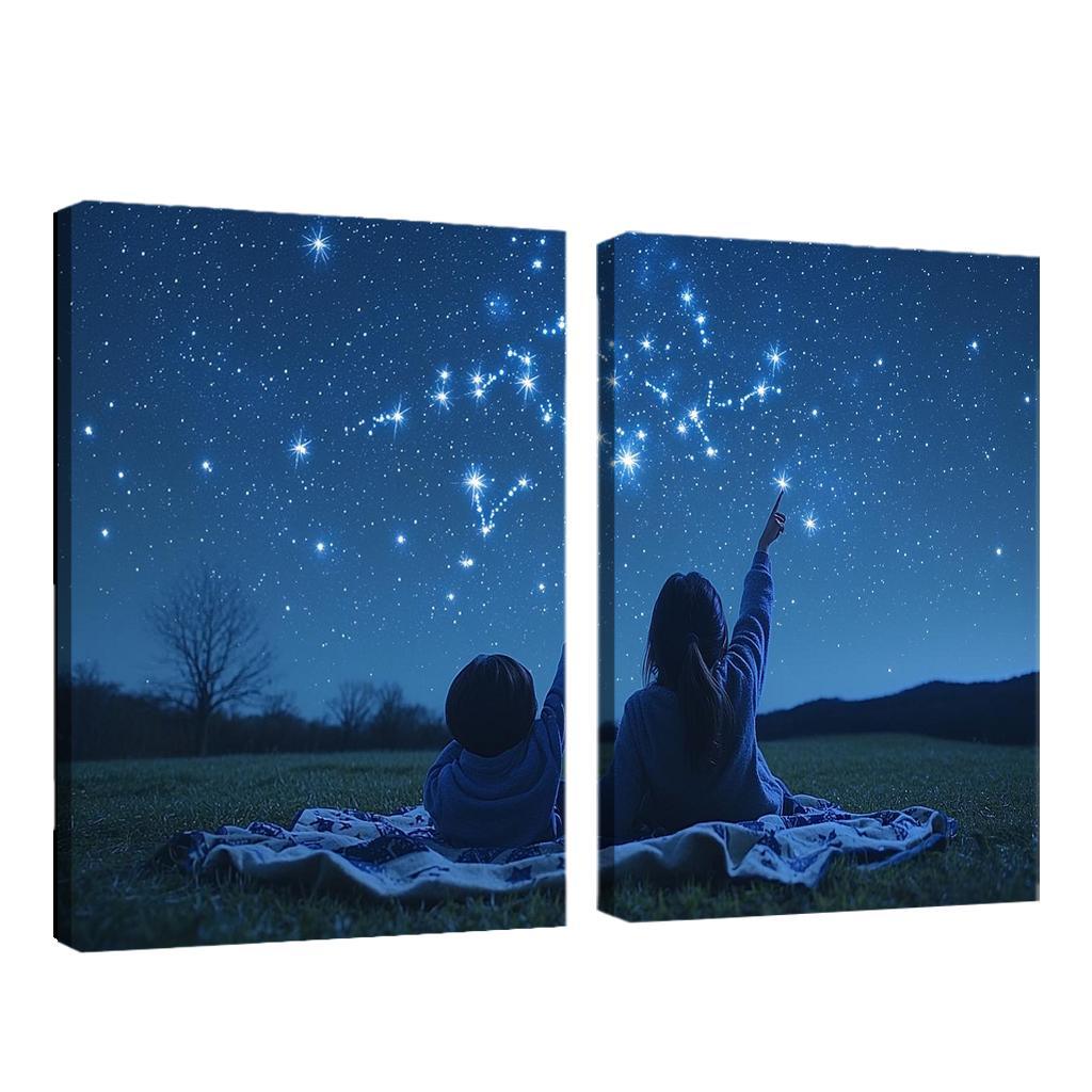 Guiding Stars A Mothers Light Canvas Paintings Frame