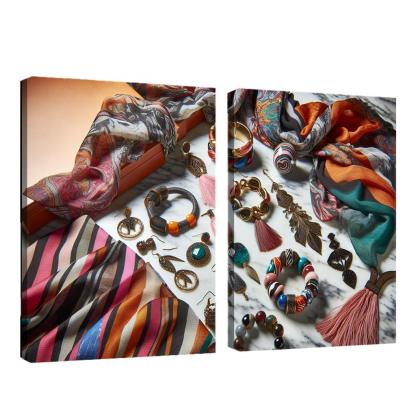 Artistic Accessories Statement Pieces 2 Piece HD Canvas Wall Art-Original Frame