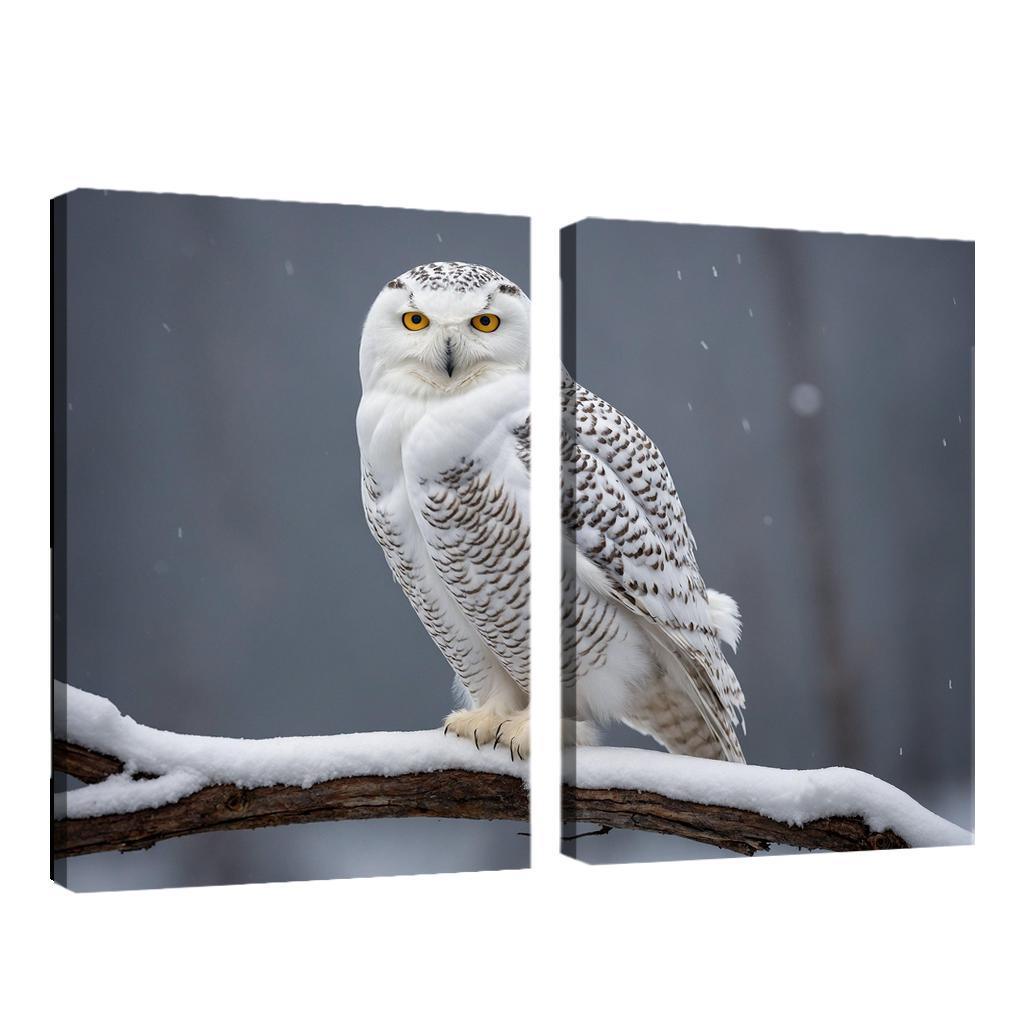 The Elusive Snowy Owl A Winter Wonder Custom Paintings Frame