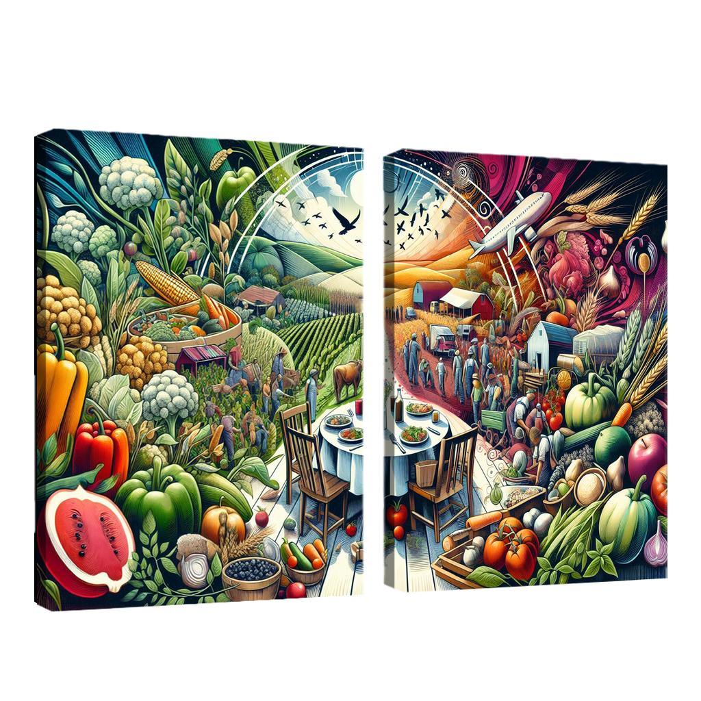 The Fabric Of Life Understanding Food Systems Custom Paintings Frame