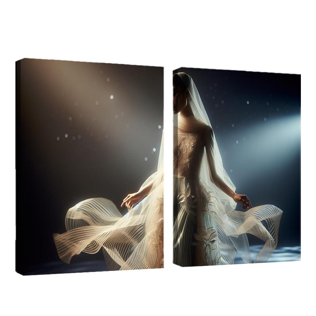 Translucent Layers Sheer Fashion Trends Multi-panel Paintings