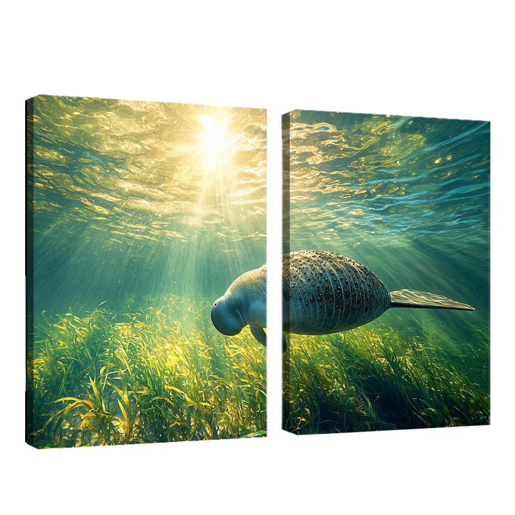 The Gentle Manatee The Ocean's Herbivore Art Trends