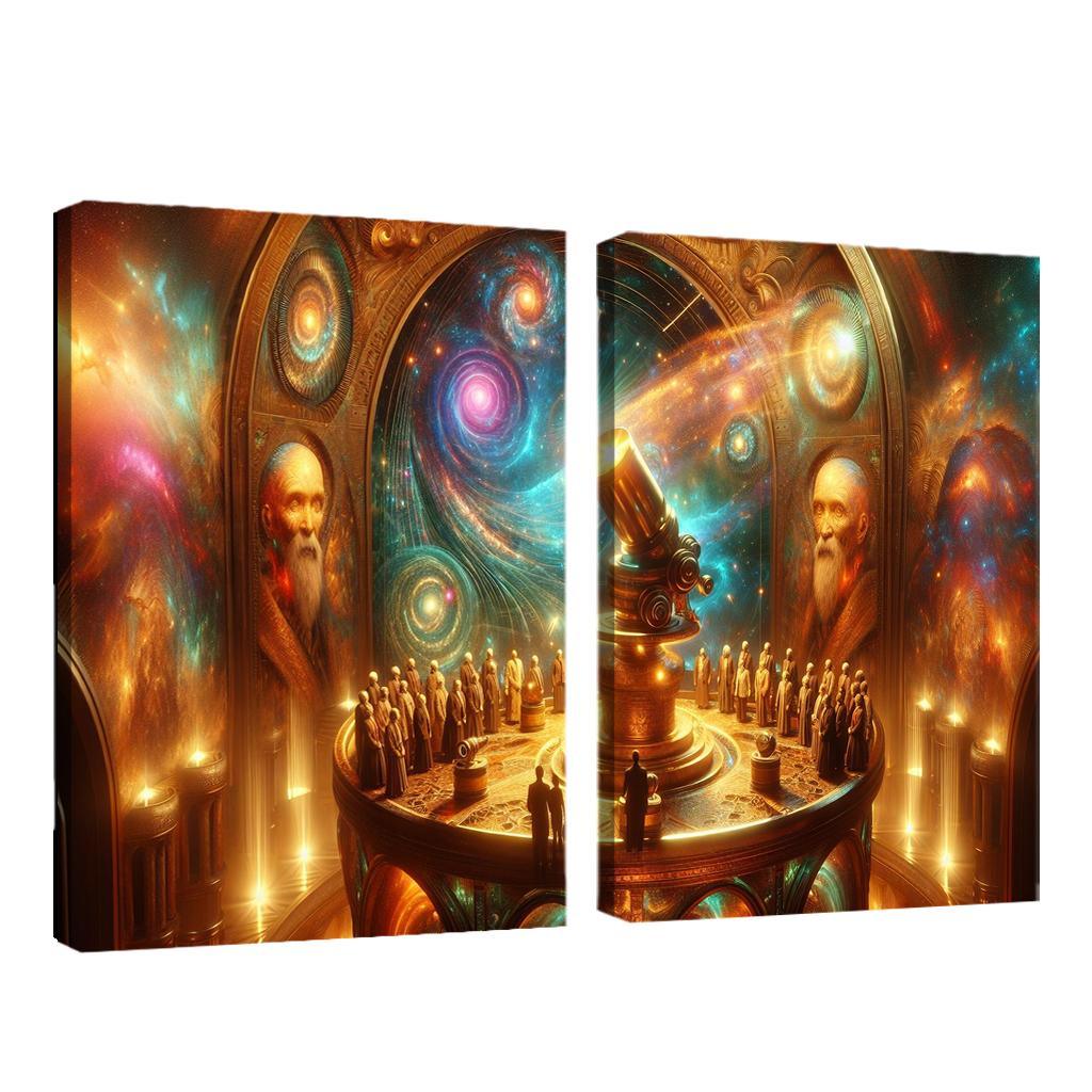 The Timeless Observatory 2 Piece HD Canvas Wall Art-Original Frame