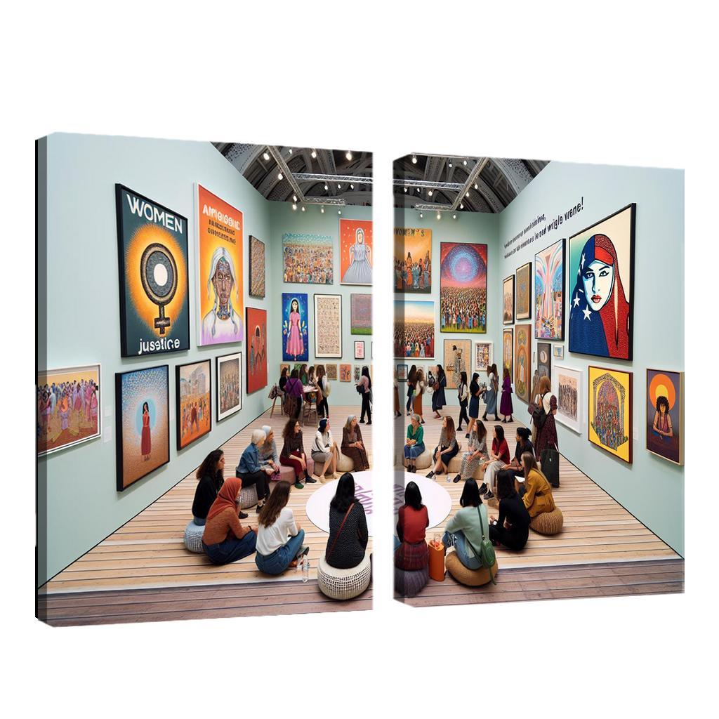 Dreams Of Equality Gender Justice Through Art Oil Paintings Frame
