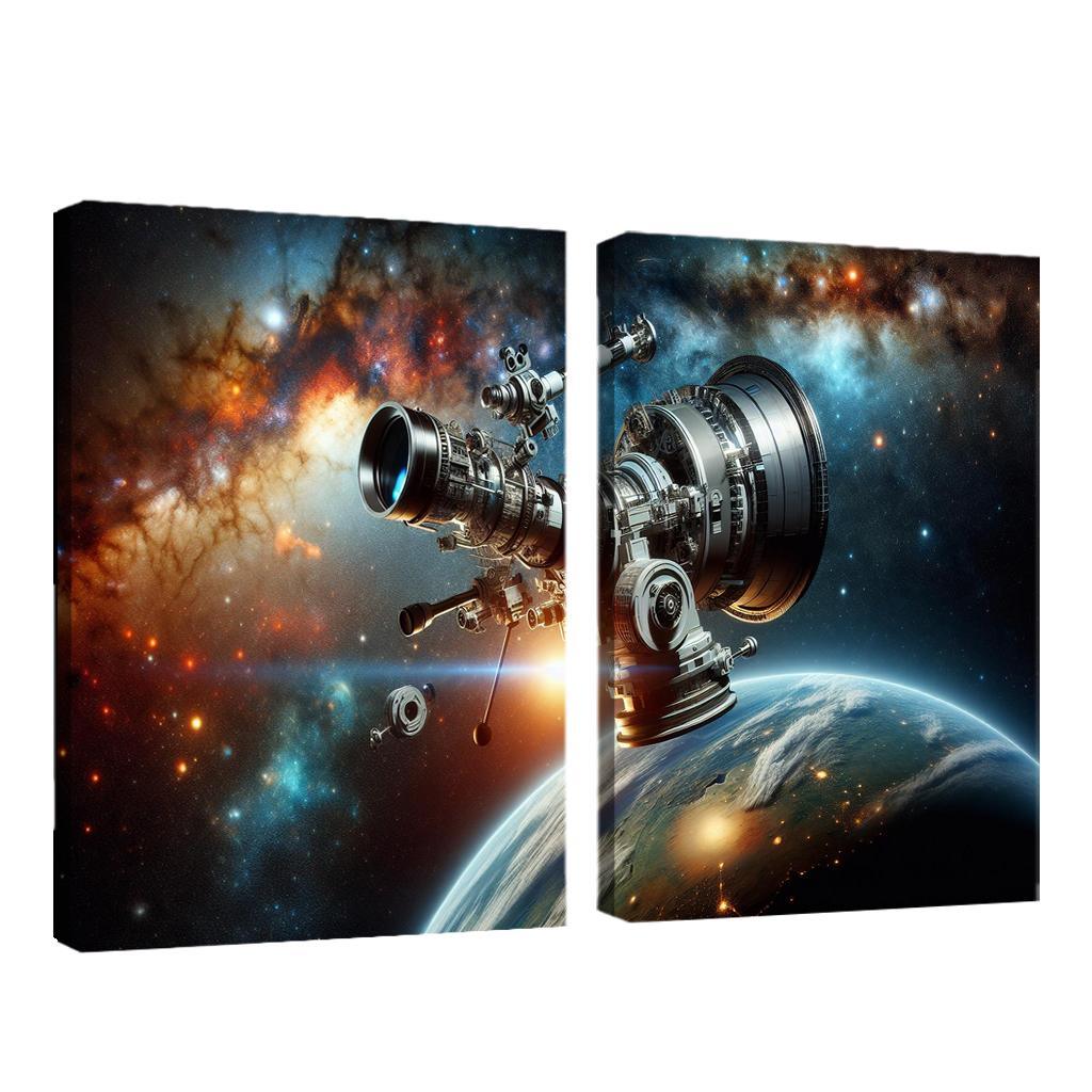 The Wonders Of Space Telescopes Abstract Paintings Frame