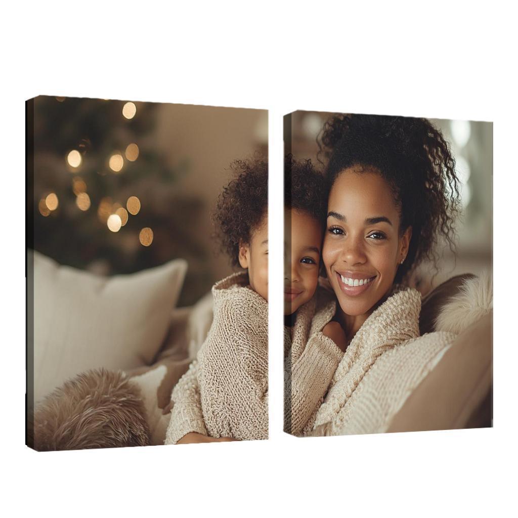 The Warmth Of Her Embrace A Mother's Comfort Canvas Paintings Frame
