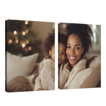 The Warmth Of Her Embrace A Mother's Comfort Canvas Paintings Frame