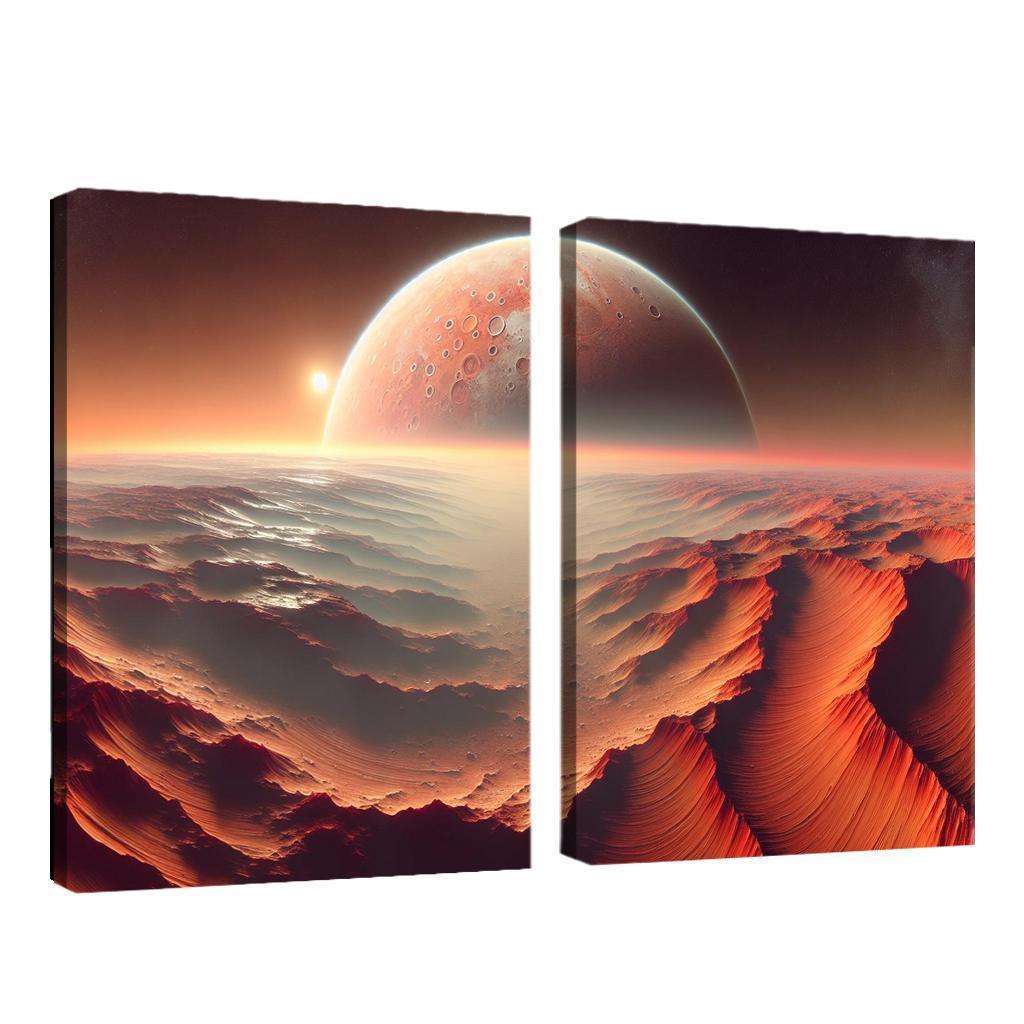 The Evolving Landscape Of Mars Abstract Paintings Frame