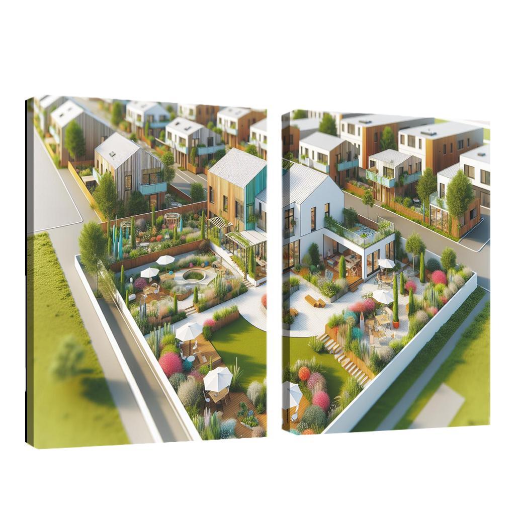 Cohousing Communities Custom Paintings Frame