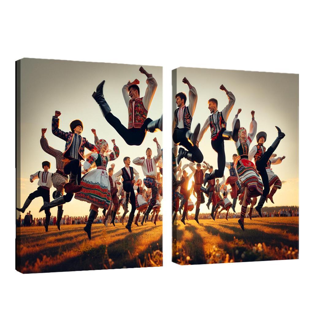 Cossack Dance The Spirit Of The Ukraine Modern Paintings Frame