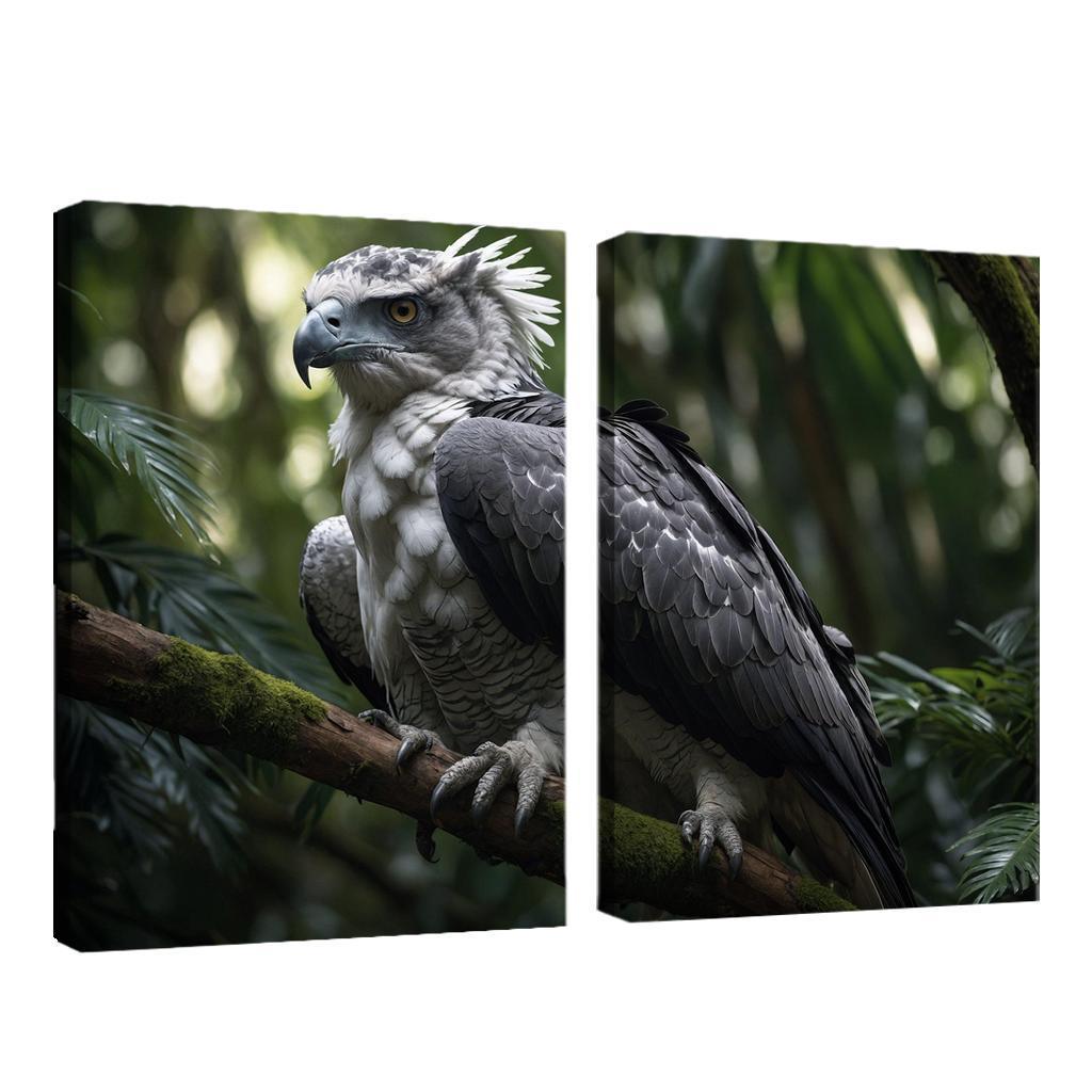The Enchanting Harpy Eagle Ruler Of The Rainforest Canvas Paintings Frame
