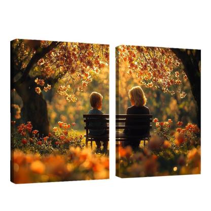 The Wisdom Of Ages A Mothers Guiding Hand Canvas Paintings Frame
