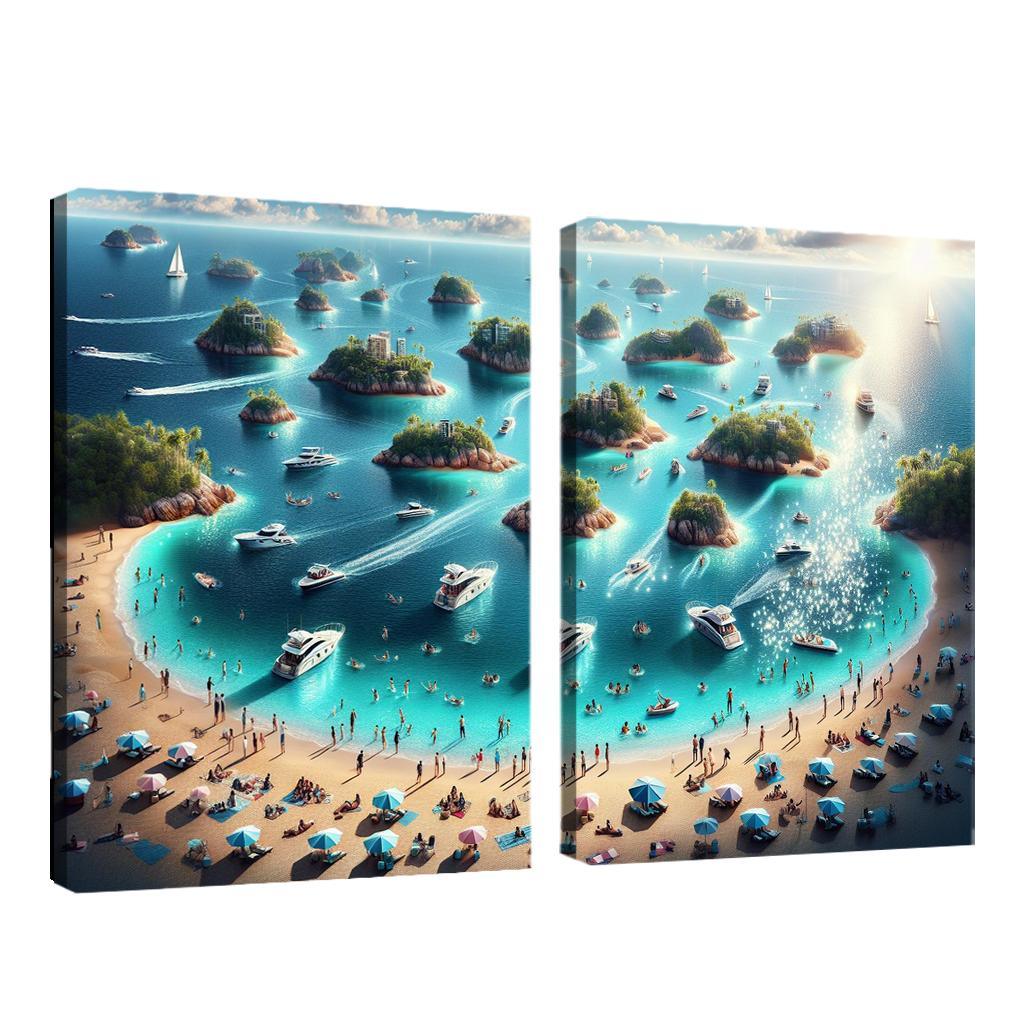 Island Hopping Adventure Premium Artwork Frames