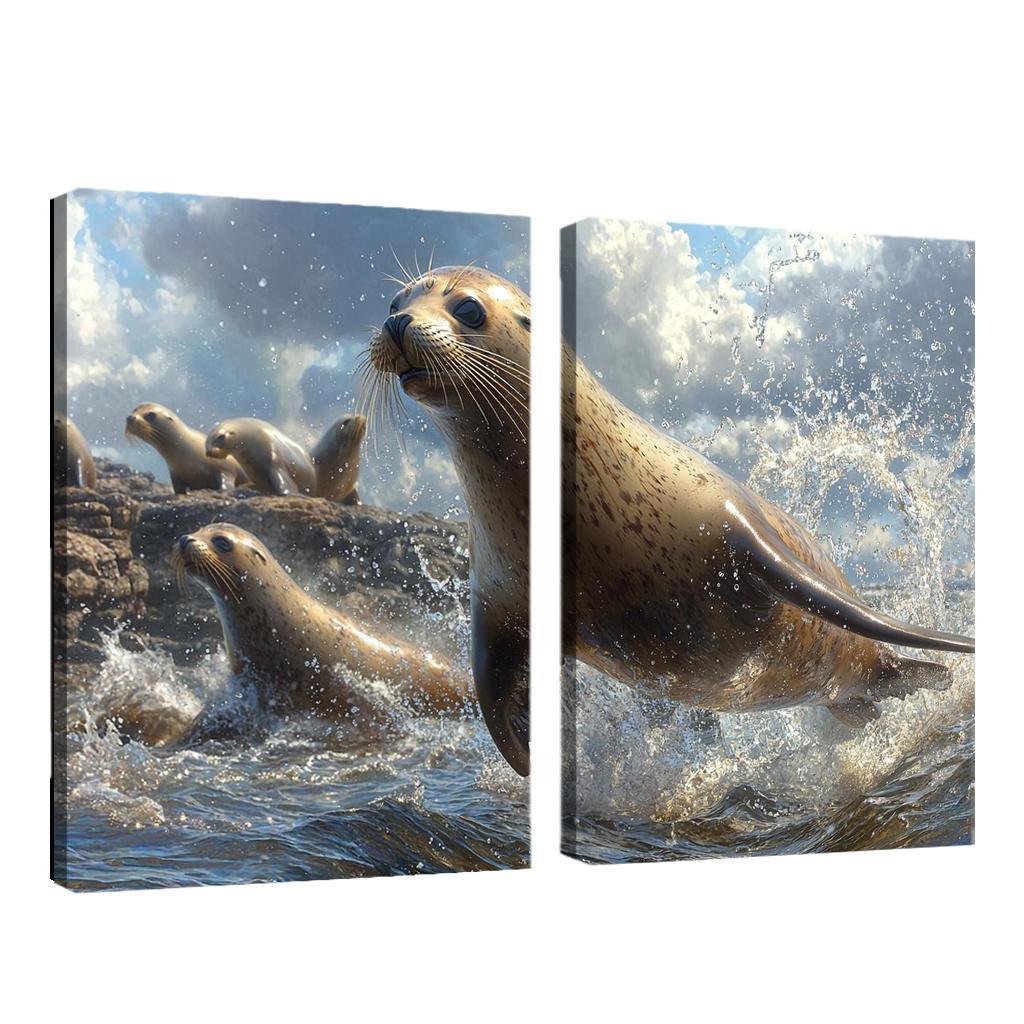 The Playful Sea Lion Acrobat Of The Sea Art Trends