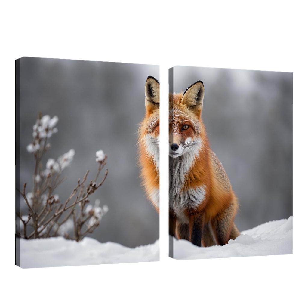 The Majestic Red Fox Master Of Adaptation Canvas Paintings Frame