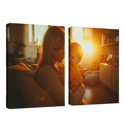 The Strength Of Her Embrace A Safe Haven Custom Paintings Frame