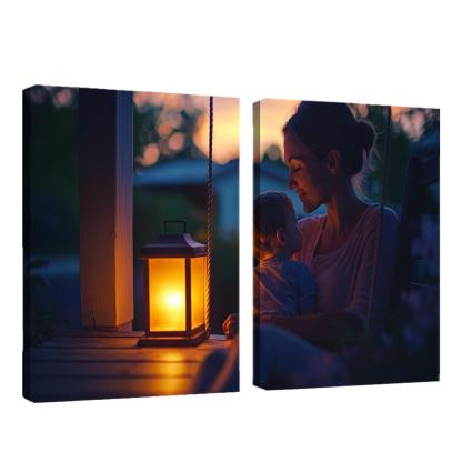 Her Gentle Whisper A Mothers Voice Canvas Paintings Frame