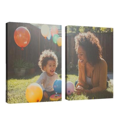 The Echo Of Her Laughter A Mothers Joy Canvas Paintings Frame