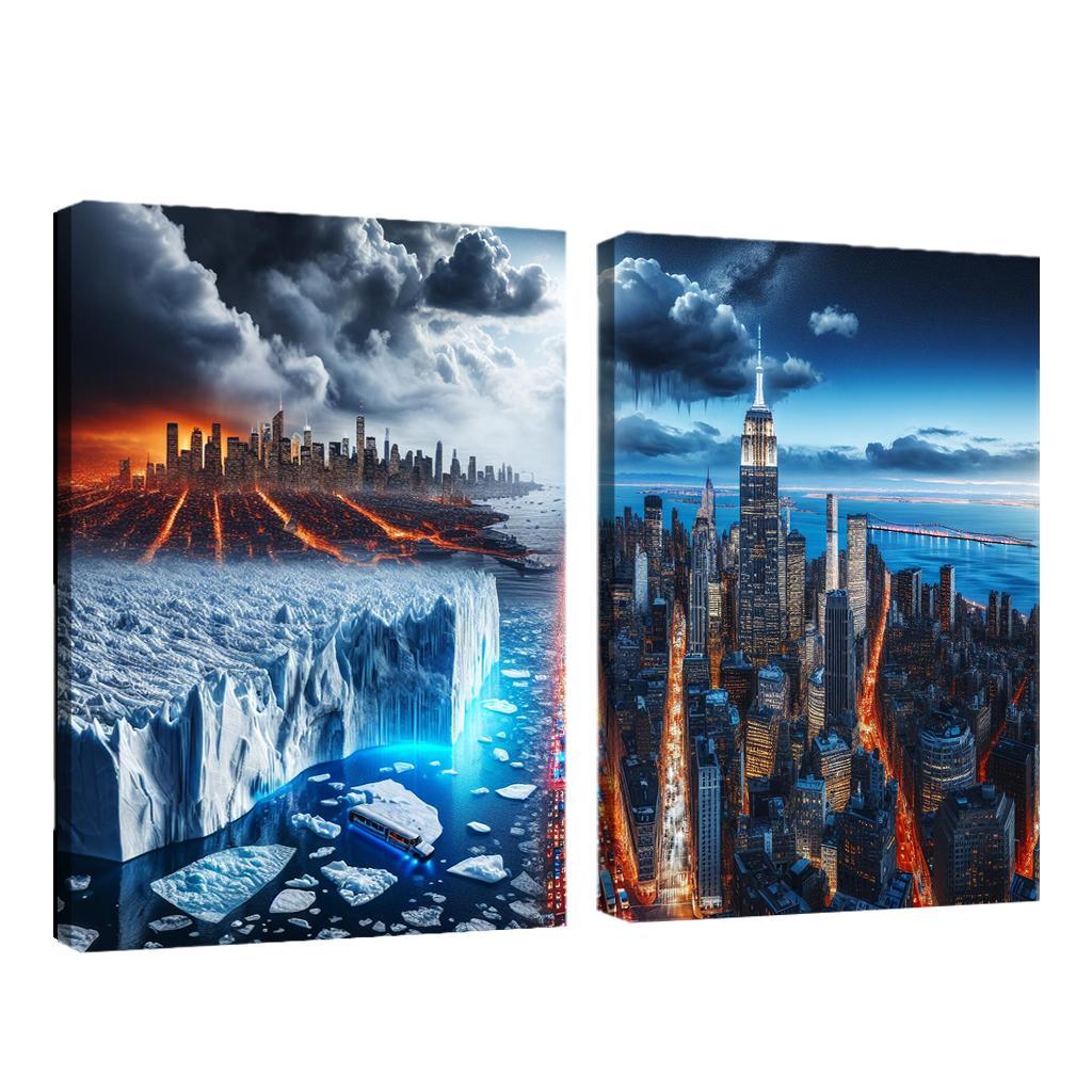 Sounding The Alarm Climate Crisis Awareness Custom Paintings Frame