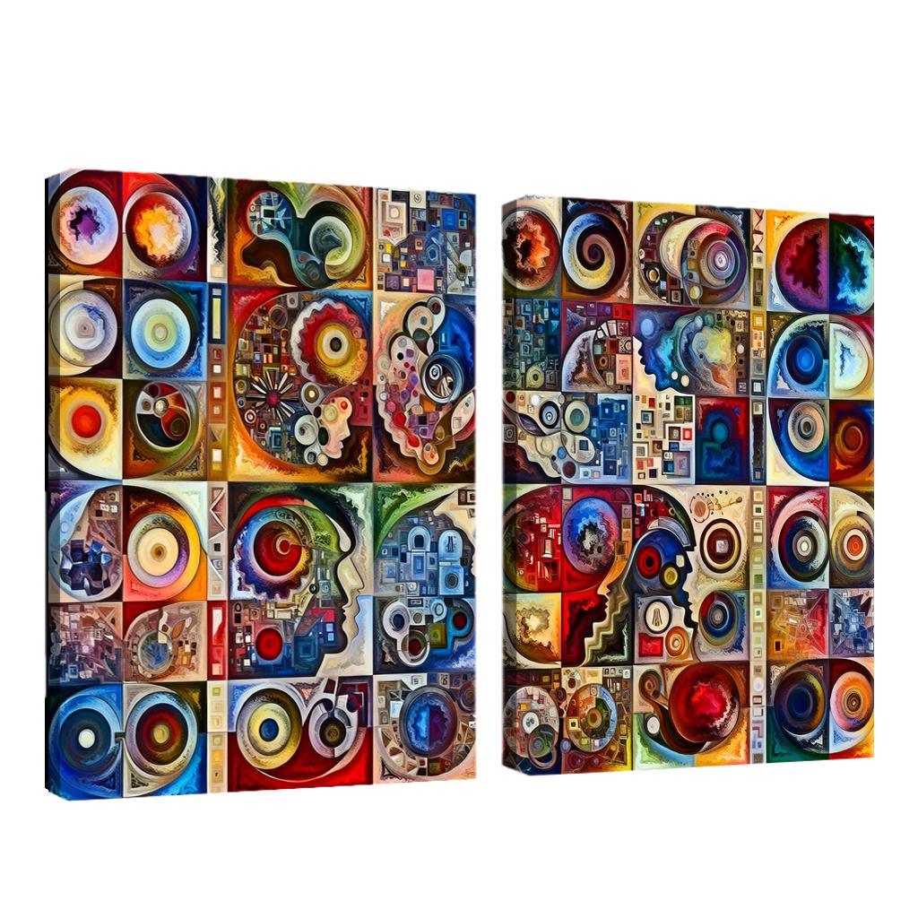 Crisis Of Identity Exploring Intersectionality Multi-panel Paintings