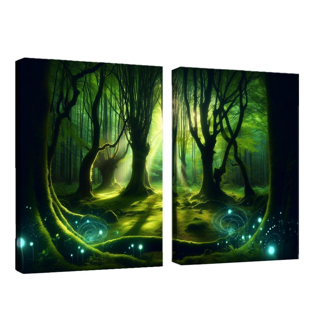 The Whispering Glade 2 Piece HD Canvas Wall Art-Original Frame