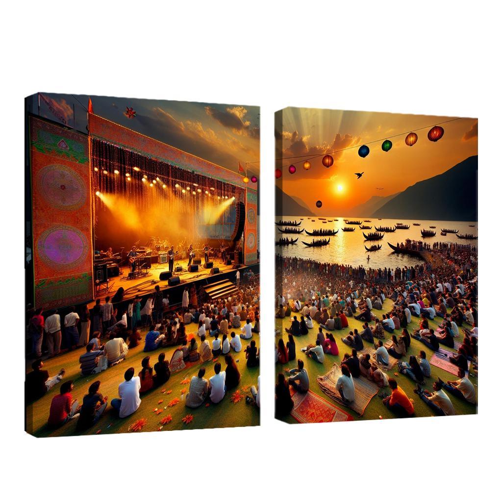 Montreux Jazz Festival - Switzerland Framed Paintings