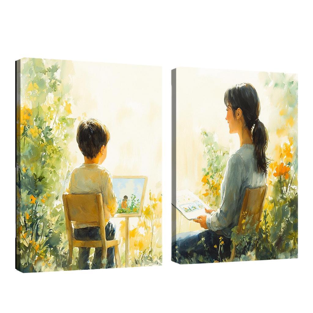 The Bridge Of Trust A Mothers Supportive Love Custom Paintings Frame