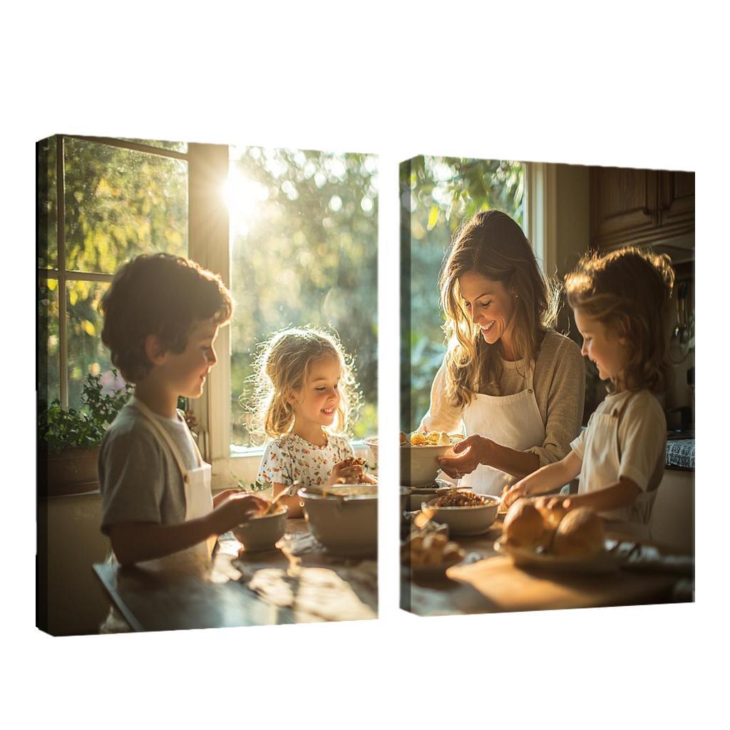 Threads Of Tradition The Weave Of Family Bonds Custom Paintings Frame