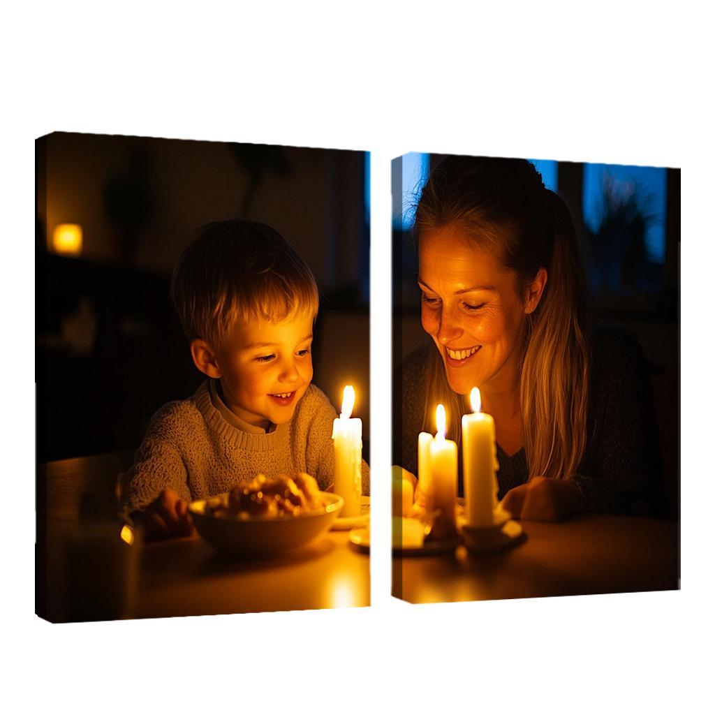 Candlelight Moments Illuminating Love Custom Paintings Frame