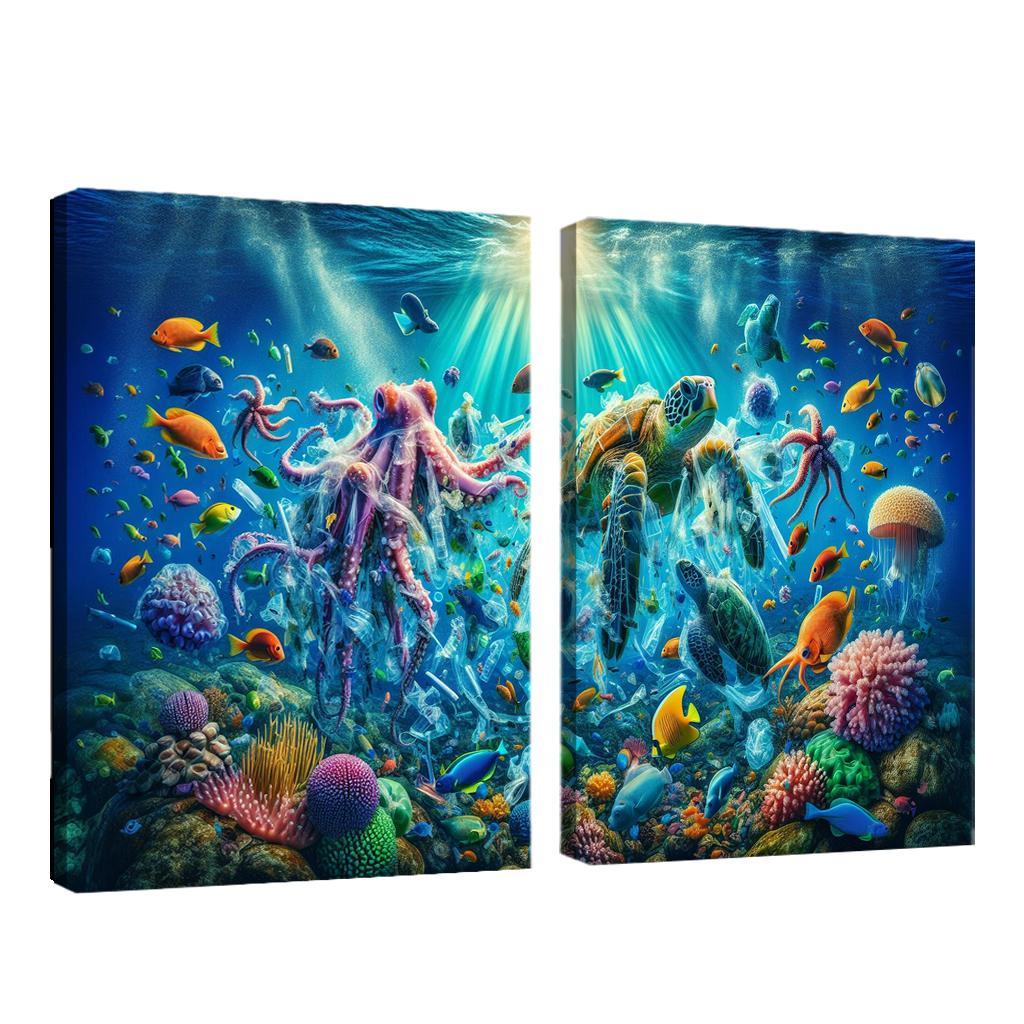 A Future Without Plastic Reimagining Waste Custom Paintings Frame