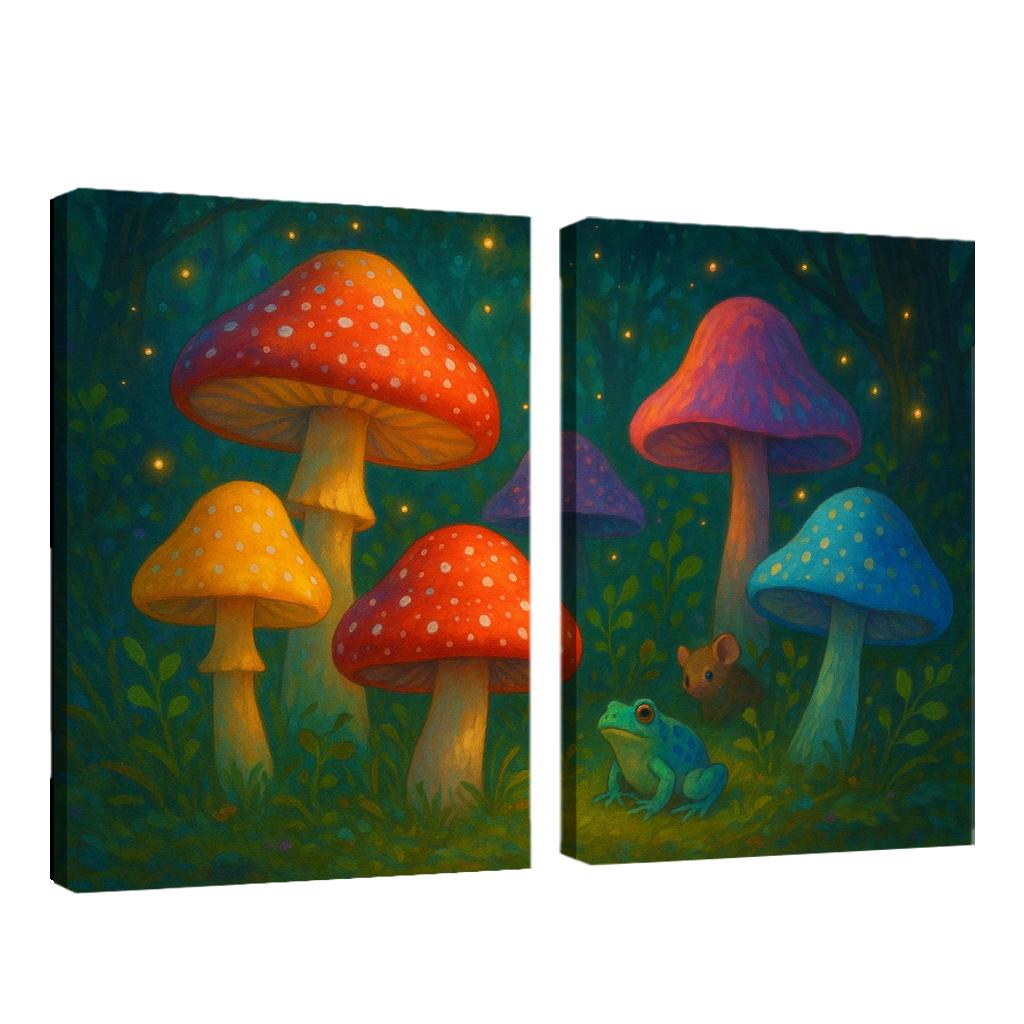 Magic Mushroom Hideaway Premium Artwork Frames