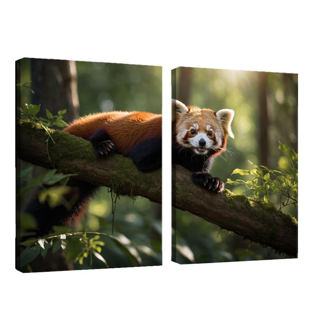 The Enigmatic Red Panda The Forest Dweller Framed Paintings