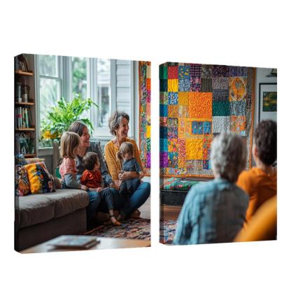 Threads Of Togetherness A Mothers Tapestry Custom Paintings Frame