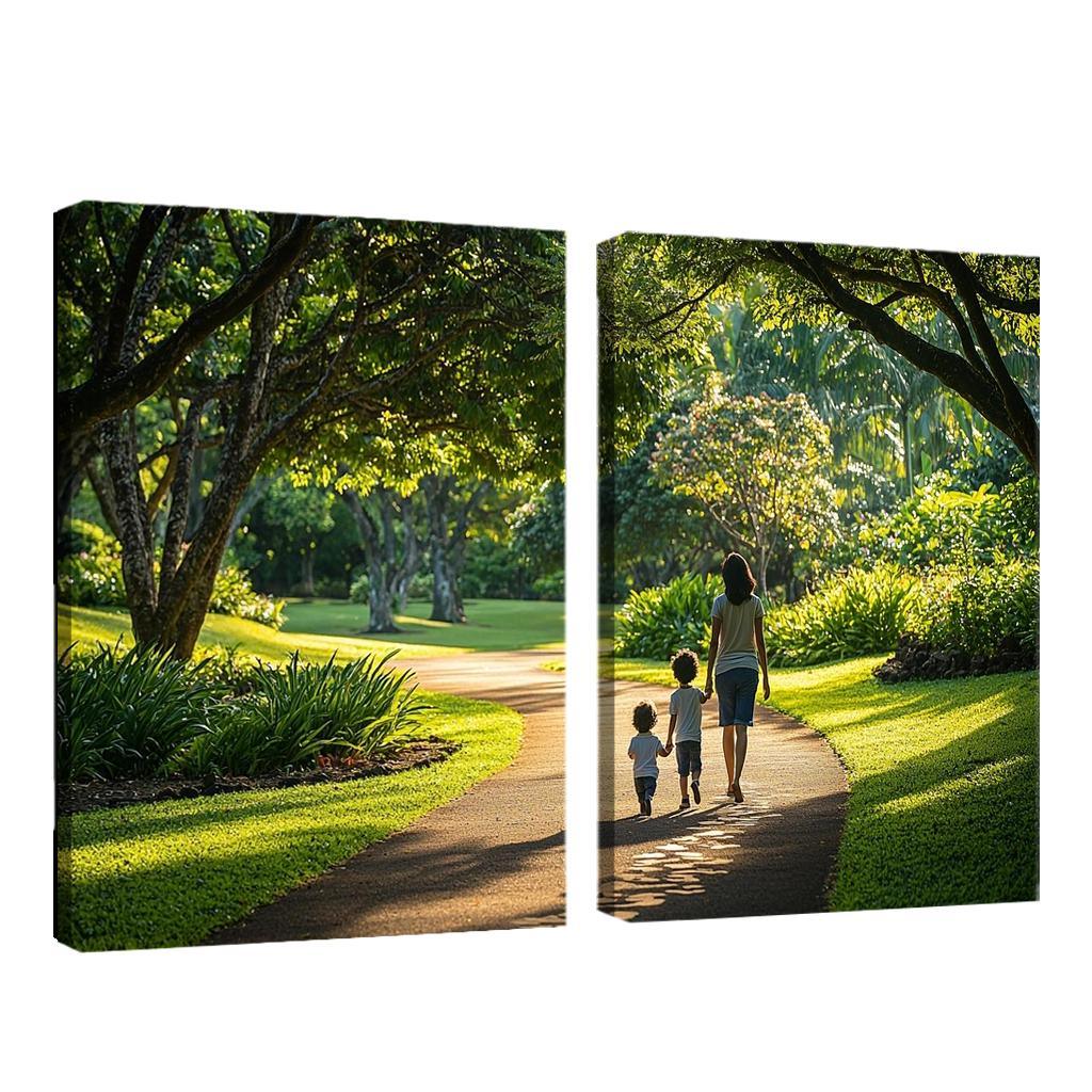 In Her Footsteps A Journey Of Growth Custom Paintings Frame