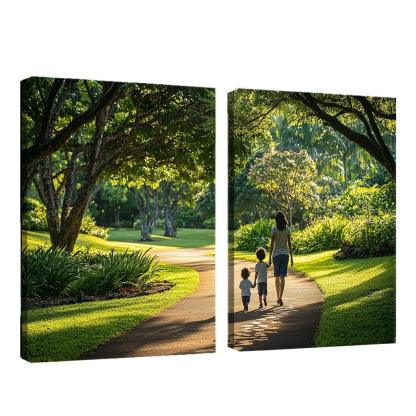 In Her Footsteps A Journey Of Growth Custom Paintings Frame