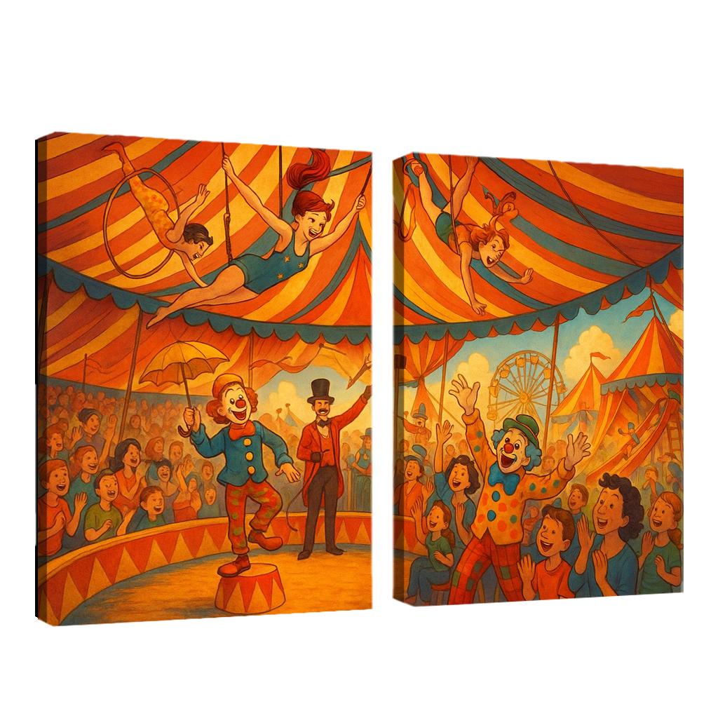 Circus Carnival - Fun Fair Adventure Framed Paintings