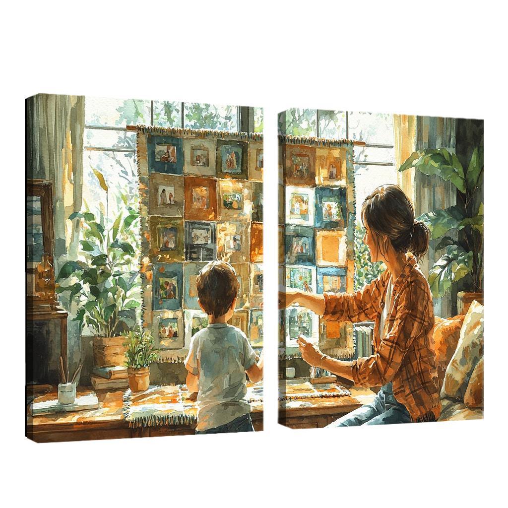 Threads Of Connection Weaving Memories Custom Paintings Frame