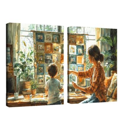 Threads Of Connection Weaving Memories Custom Paintings Frame