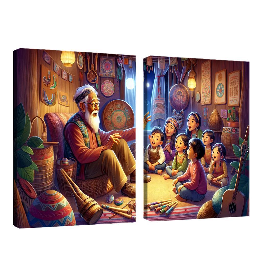 Bridging Generations The Legacy Of Cultural Knowledge Custom Paintings Frame