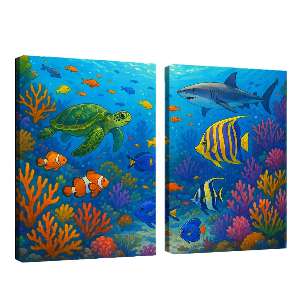 Ocean Guardians Artistic Expressions On Marine Conservation Premium Artwork Frames