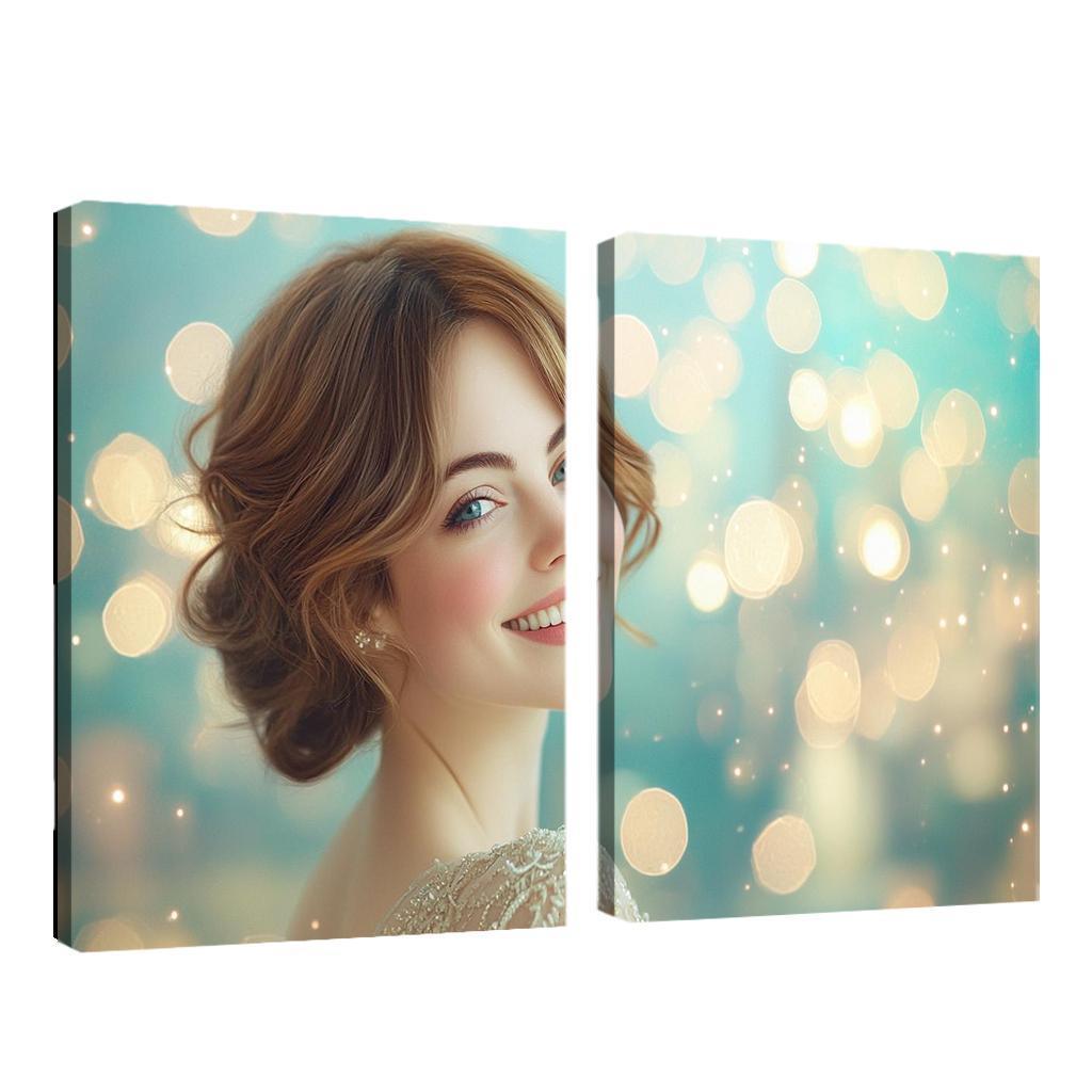 Emma Stone Shining Bright In The La La Land Of Dreams Framed Paintings