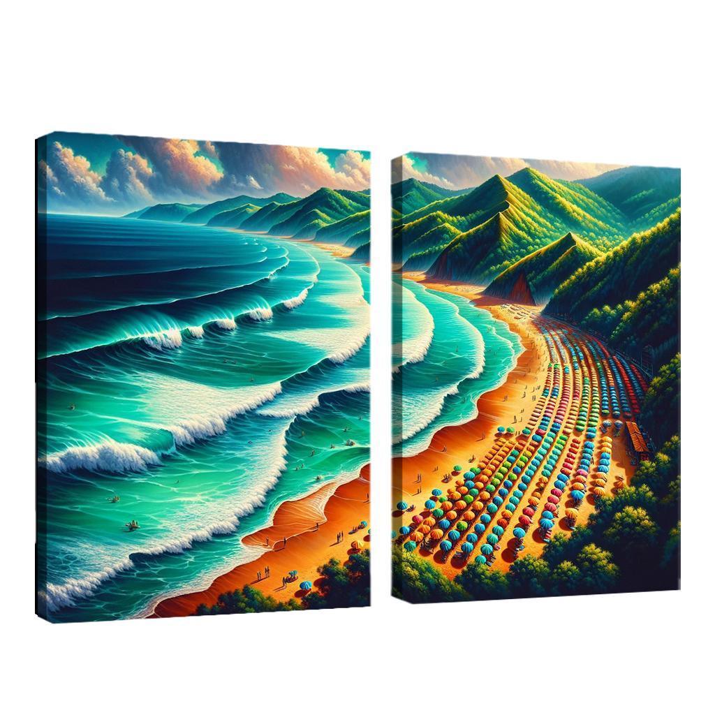 Emerald Isle Adventures Modern Paintings Frame