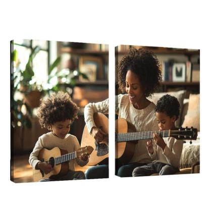 The Rhythm Of Our Hearts A Mothers Love Song Canvas Paintings Frame