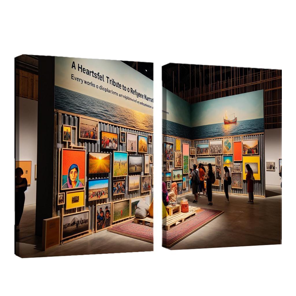 Reflections Of Resilience Art On Refugee Experiences Framed Paintings
