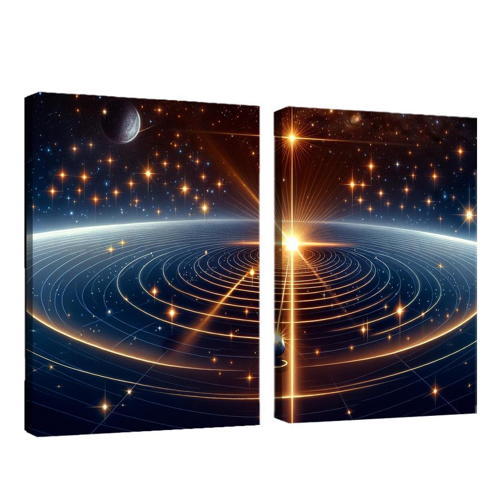 The Mechanics Of Stellar Parallax Abstract Paintings Frame